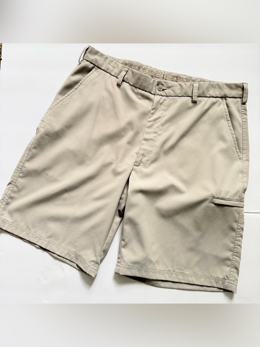 Pebble Beach Performance Golf Gray Shorts 36